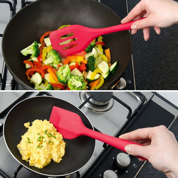 kn7050 Set di utensili da cucina in silicone 10 in 1, Black, Green, Blue, Red