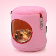 Cilindro di flanella Cuccia per animali domestici Calda amaca per criceti Letto sospeso Nido per piccoli animali domestici, S, Dimensioni: 10 * 9 * 9 cm, Size:10*9*9cm