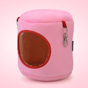 Cilindro di flanella Cuccia per animali domestici Calda amaca per criceti Letto sospeso Nido per piccoli animali domestici, M, Dimensioni: 10 * 12 * 12 cm, Size:10*12*12cm