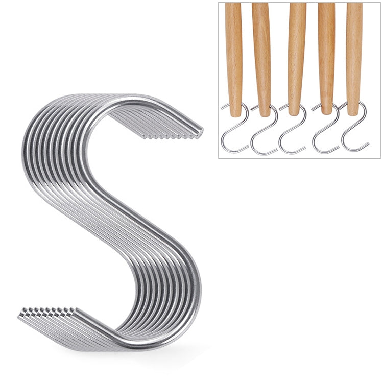 kn082 Set di ganci per utensili da cucina 10 in 1 in acciaio inossidabile, 10 in 1 Hook Set