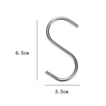 kn082 Set di ganci per utensili da cucina 10 in 1 in acciaio inossidabile, 10 in 1 Hook Set