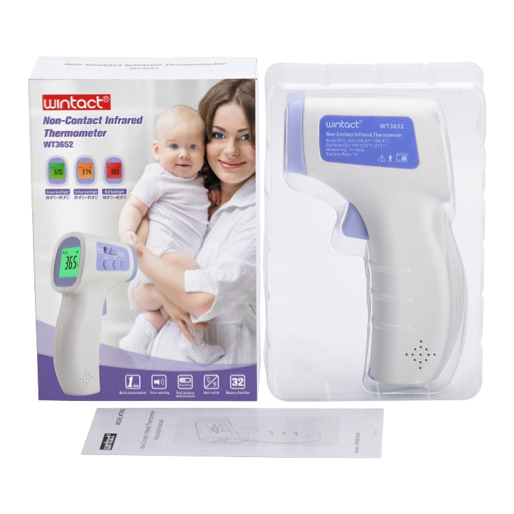 Termometro a infrarossi senza contatto Wintact WT3652, WT3652