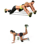 Esercizio multifunzionale Attrezzatura per il fitness a casa Intensità regolabile Ruota addominale Resistenza Fune Potenza muscolare, Green
