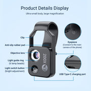 Microscopio portatile APEXEL APL-MS002BK 200X