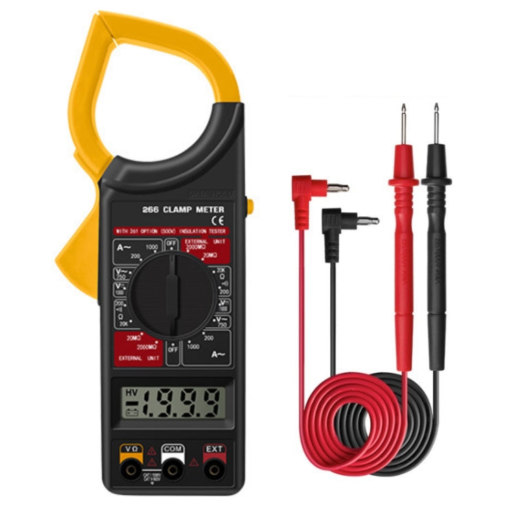 ANENG 266X High Precision Automatic Clamp Multimeter with Buzzer, 266X Yellow