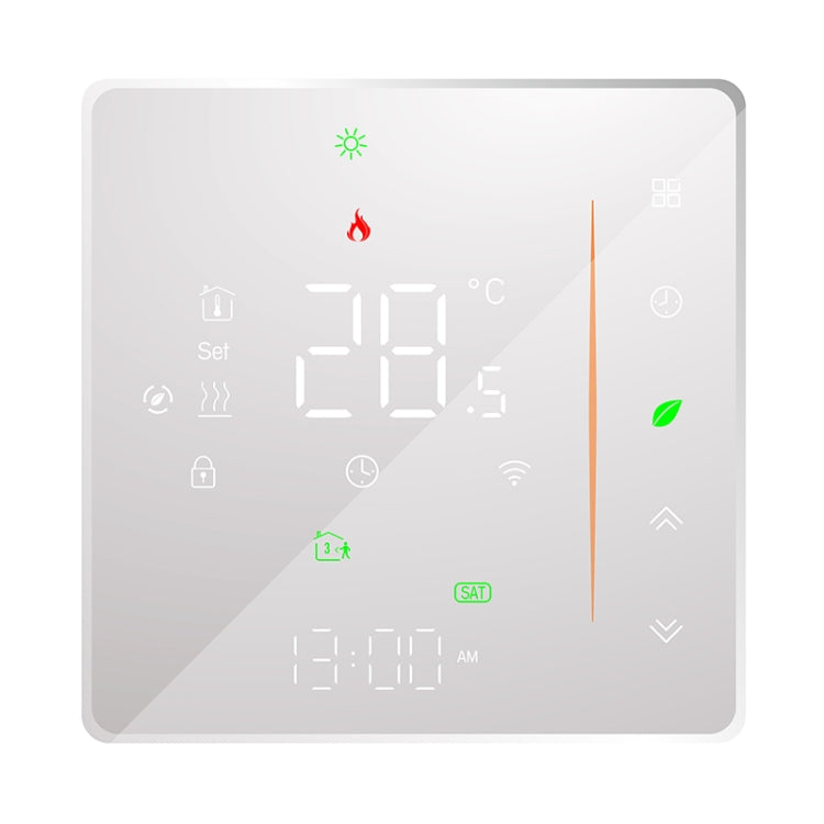 BHT-006GALW Smart Home Heating Thermostat 95-240V AC 5A for EU Box, Water Heating Control with Only Indoor Sensor and WiFi Connection, BHT-006GALW