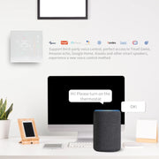 BHT-006GBLW Smart Home Heating Thermostat 95-240V AC 16A for EU Box, Electric Heating Control with Only Indoor Sensor and Outdoor Sensor and WiFi Connection, BHT-006GBLW