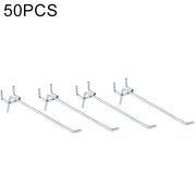 Piastra forata per mensola con gancio a muro per pannello forato per negozio di abbigliamento da 10 pezzi, passo del foro: 2,5 cm, lunghezza: 15 cm, diametro del filo: 3,3 mm, Length: 15cm
