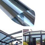 Pellicola adesiva per finestre in vetro con decorazione unidirezionale riflettente UV, larghezza: 70 cm, Width: 70cm