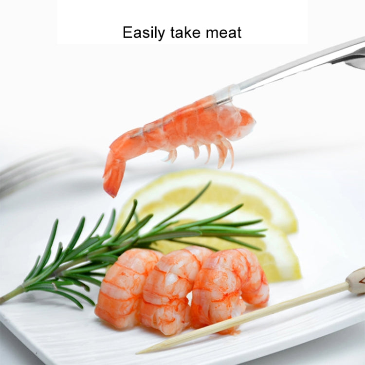 Gadget da cucina per rimuovere i gusci di frutti di mare, strumento per sgusciare i gamberetti in acciaio inossidabile 304, Seafood Shell Remover