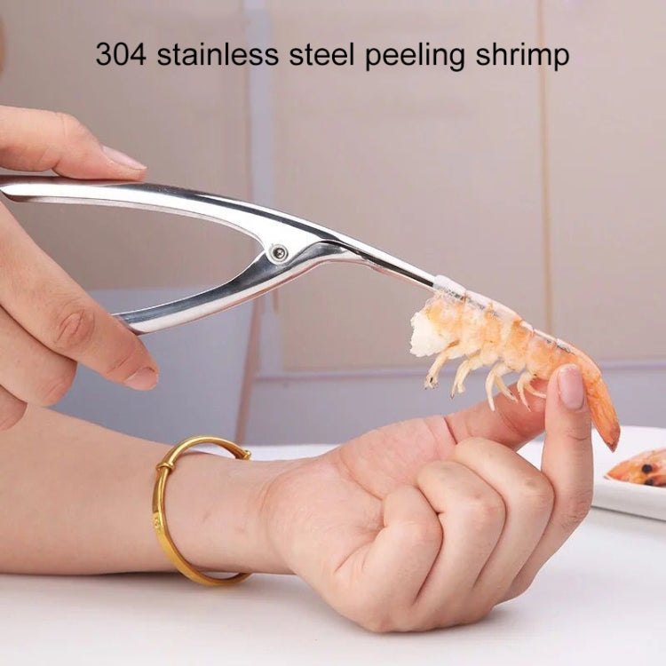 Gadget da cucina per rimuovere i gusci di frutti di mare, strumento per sgusciare i gamberetti in acciaio inossidabile 304, Seafood Shell Remover