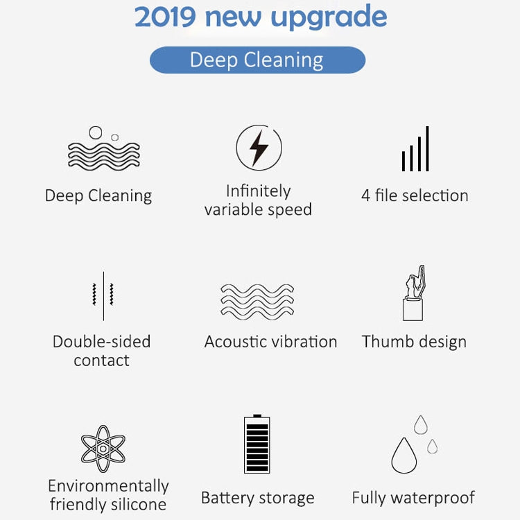 Detergente viso elettrico in silicone con onde acustiche AE-618