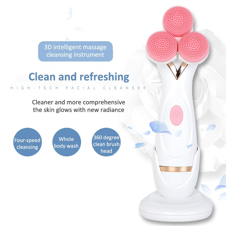 Detergente viso elettrico in silicone con ricarica USB