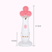 CNaier AE-878 Detergente viso elettrico per la cura della pelle del viso in silicone con ricarica USB, AE-878(Pink), AE-878(Blue)