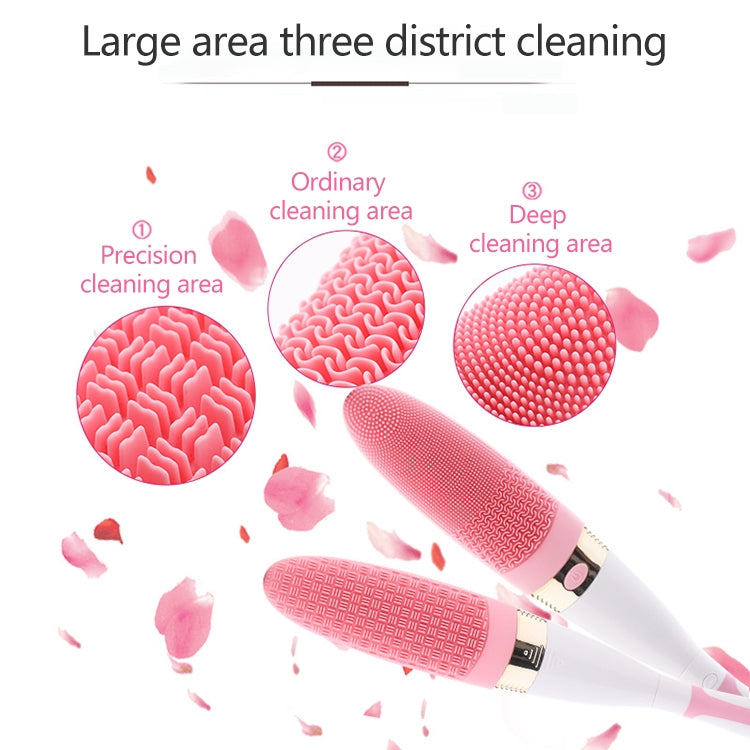 CNaier AE-8381 Spazzola per il corpo da bagno elettrica per massaggio in silicone con vibrazione impermeabile per uso domestico