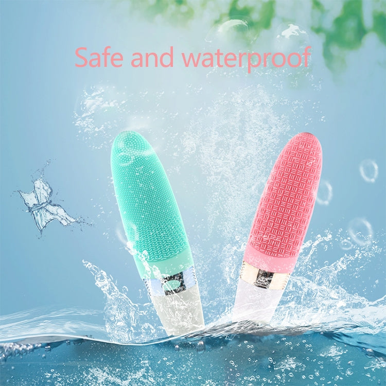 CNaier AE-8381 Spazzola per il corpo da bagno elettrica per massaggio in silicone con vibrazione impermeabile per uso domestico