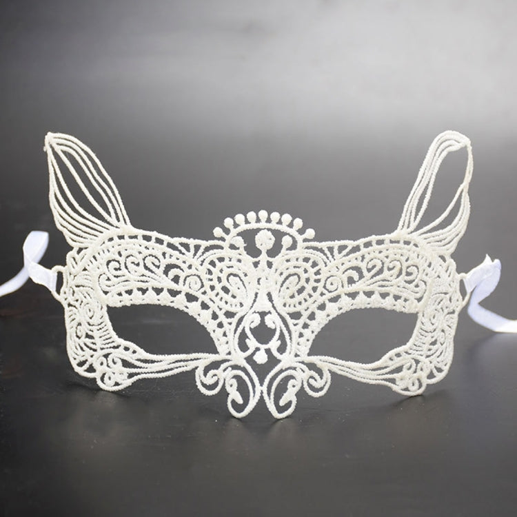 Maschera da re gatto in pizzo da donna sexy da ballo in maschera di Halloween, Cat King