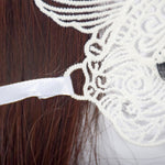 Maschera da re gatto in pizzo da donna sexy da ballo in maschera di Halloween, Cat King