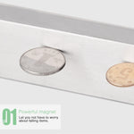 Portacoltelli magnetico a parete in acciaio inossidabile 304 con punzonatura gratuita da cucina, dimensioni: 41x4x1,5 cm, Size:41x4x1.5cm