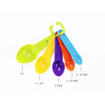kn7600 Set di strumenti per cottura al forno con misurino misurino in plastica a punta colorata 9 in 1, 9 Pieces Set