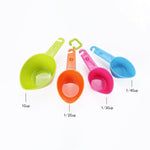 kn7600 Set di strumenti per cottura al forno con misurino misurino in plastica a punta colorata 9 in 1, 9 Pieces Set