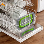 kn003 Cestello per il lavaggio del cestello del filtro dell'acqua retrattile per frutta e verdura per uso domestico, Green, Red