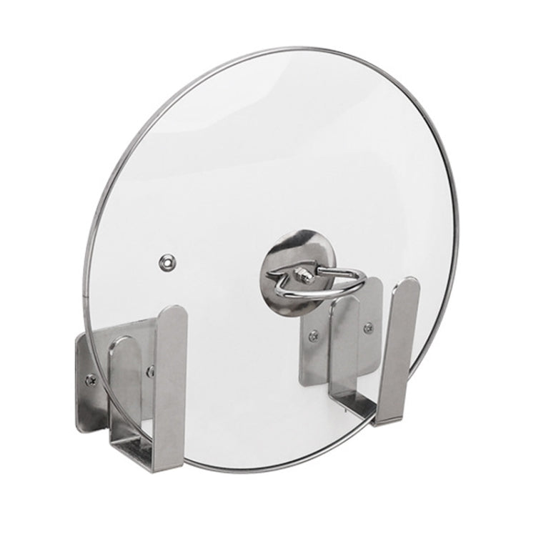Supporto per coperchio per pentola sospeso per scaffale da cucina in acciaio inossidabile 304 a parete, Pot Lid Holder