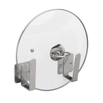 Supporto per coperchio per pentola sospeso per scaffale da cucina in acciaio inossidabile 304 a parete, Pot Lid Holder