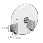 Supporto per coperchio per pentola sospeso per scaffale da cucina in acciaio inossidabile 304 a parete, Pot Lid Holder