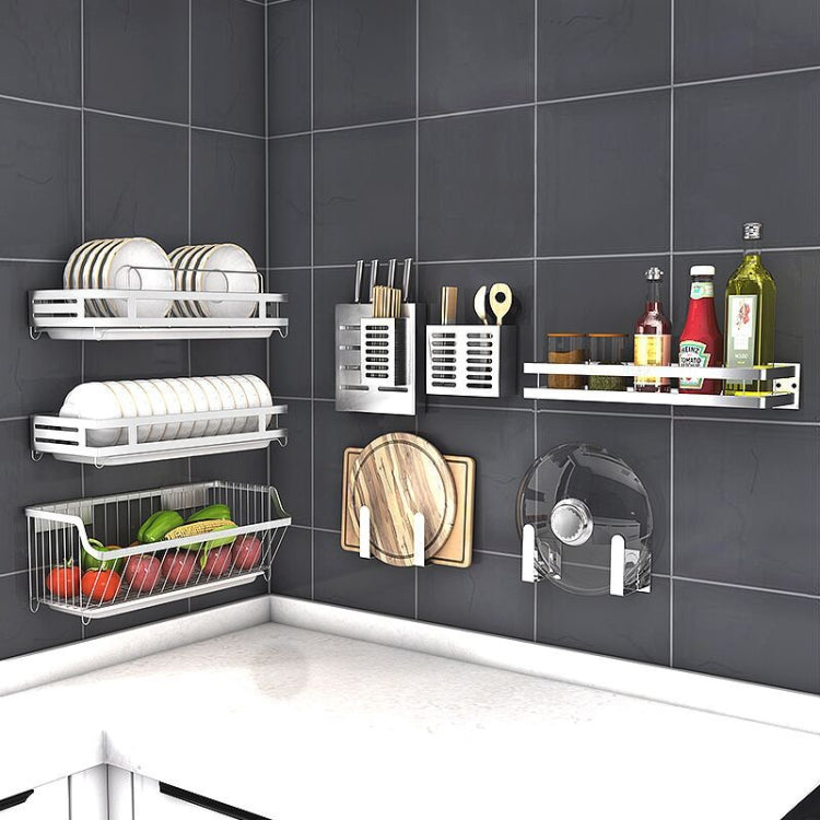 Supporto per coperchio per pentola sospeso per scaffale da cucina in acciaio inossidabile 304 a parete, Pot Lid Holder