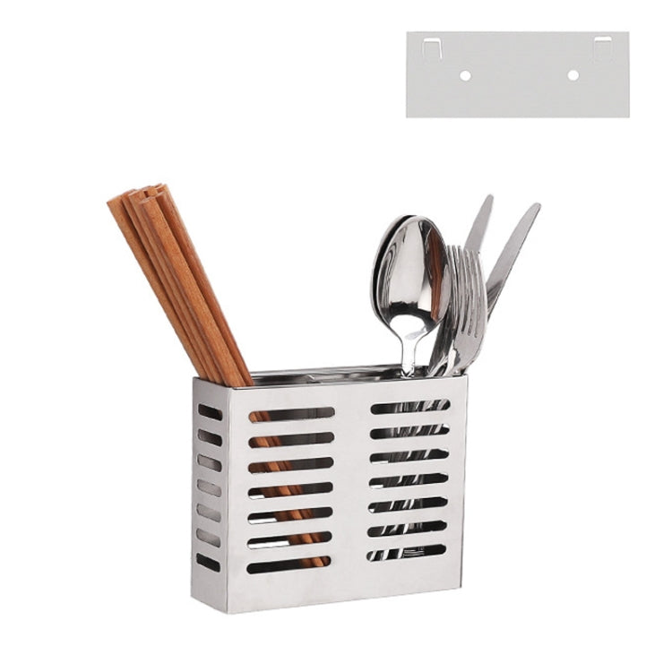 Contenitore per bacchette a doppia gabbia per portacoltelli da appendere a parete in acciaio inossidabile 304, Double Cage Chopsticks Canister