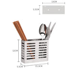 Contenitore per bacchette a doppia gabbia per portacoltelli da appendere a parete in acciaio inossidabile 304, Double Cage Chopsticks Canister