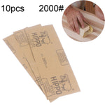 100 pezzi di carta vetrata per lucidatura a secco e a umido, grana 2000, dimensioni: 23 x 9 cm, Grit 2000