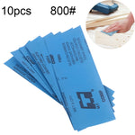100 pezzi di carta vetrata per lucidatura a secco e a umido, grana 800, dimensioni: 23 x 9 cm, Grit 800