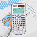 OSALO OS-991ES PLUS Calcolatrice scientifica multifunzione a 10 + 2 cifre Funzione studente Calcolatrice a doppia potenza a energia solare, OS-991ES