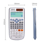 OSALO OS-991ES PLUS Calcolatrice scientifica multifunzione a 10 + 2 cifre Funzione studente Calcolatrice a doppia potenza a energia solare, OS-991ES