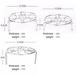 Cestello per cottura a vapore Sottopentola per cottura a vapore di verdure per uova per pentola a pressione istantanea, Diametro: 17,5 cm, Altezza: 5,5 cm, Diameter: 17.5cm, Height: 5.5cm