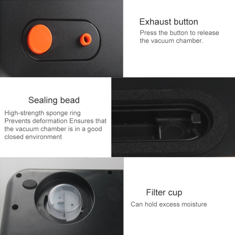 Macchina più vicina per sigillare la macchina per l'imballaggio in plastica sottovuoto per alimenti commerciali domestici, spina UK, Food UK Plug (Black), Food UK Plug (White)