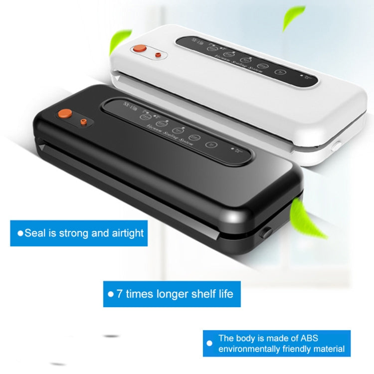 Macchina più vicina per sigillare la macchina per l'imballaggio in plastica sottovuoto per alimenti commerciali domestici, spina UK, Food UK Plug (Black), Food UK Plug (White)