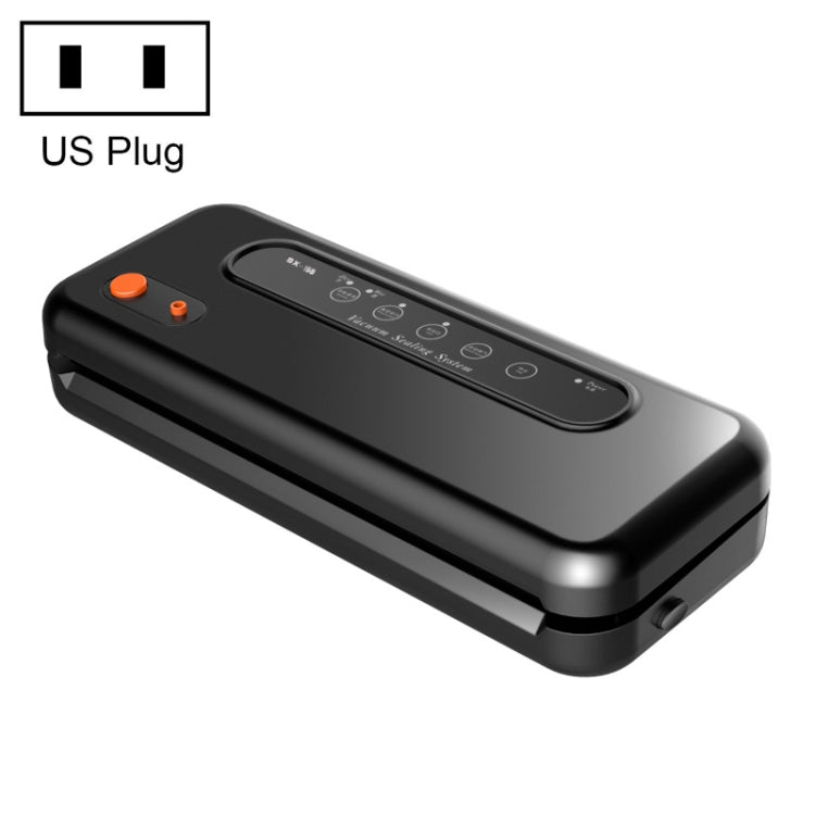 Macchina più vicina per sigillare la macchina per l'imballaggio in plastica sottovuoto per alimenti commerciali domestici, spina americana, Food US Plug (Black), Food US Plug (White)