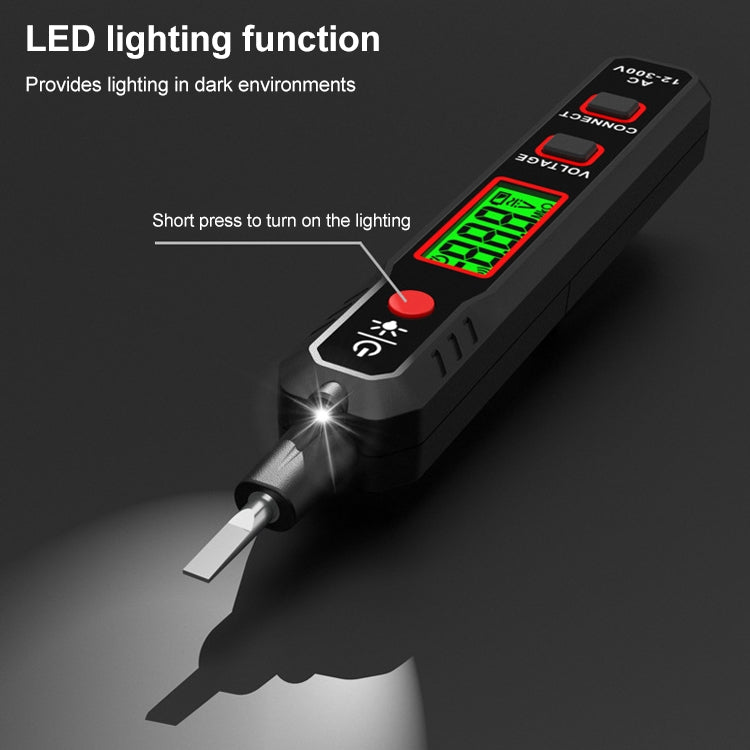 Penna tester allarme sonoro e luminoso con display LCD HT89