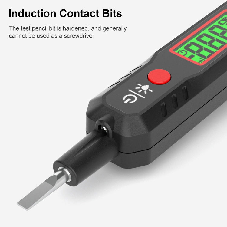 HABOTEST HT89 Tipo di contatto Penna per test di allarme sonoro e luminoso con display digitale LCD ad alta sensibilità, HT89