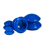 Set 4 coppette in silicone per massaggio corpo e terapia