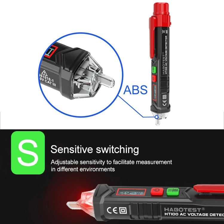 Penna tester allarme sonoro e luminoso HABOTEST HT100