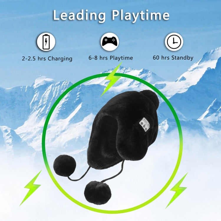 Cappello in peluche caldo Bluetooth, supporta la risposta al telefono, lo scatto di foto Bluetooth e la riproduzione di musica