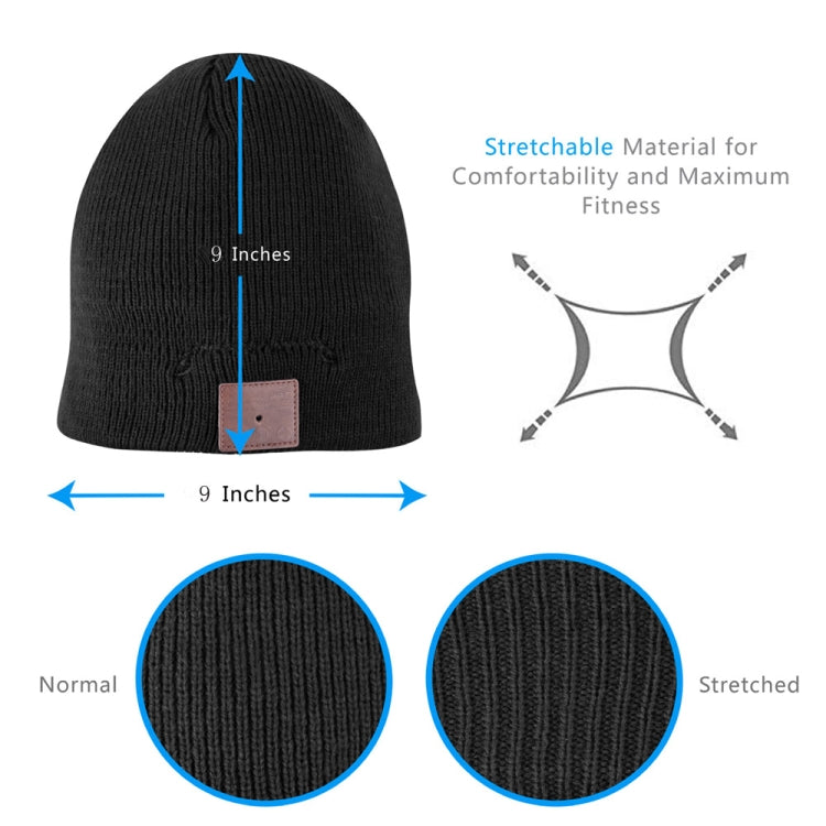 Cappello lavorato a maglia caldo Bluetooth, supporta la risposta al telefono, lo scatto di foto Bluetooth e la riproduzione di musica