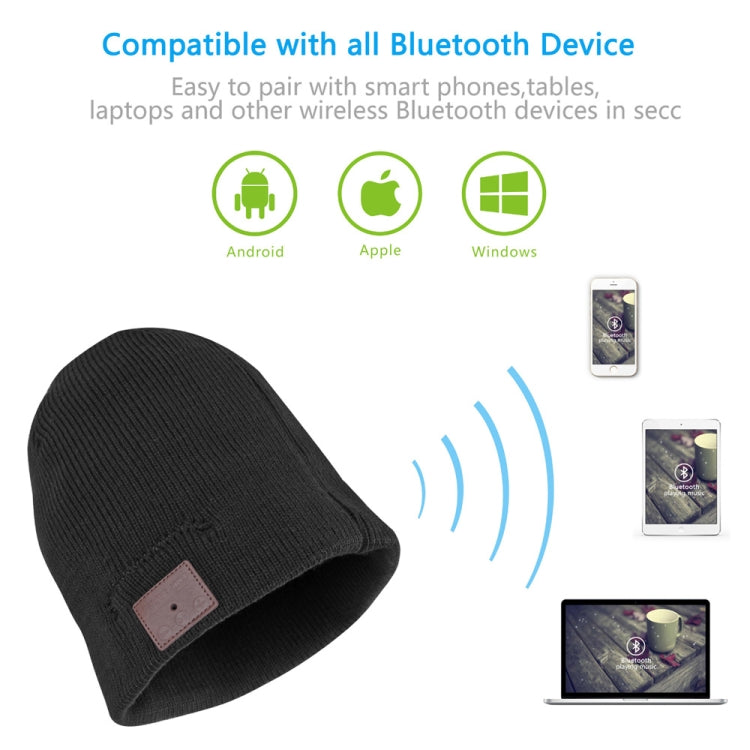 Cappello lavorato a maglia caldo Bluetooth, supporta la risposta al telefono, lo scatto di foto Bluetooth e la riproduzione di musica