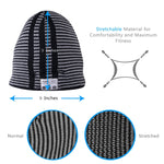 Cappello lavorato a maglia a righe calde Bluetooth, supporta la risposta al telefono, lo scatto di foto Bluetooth e la riproduzione di musica