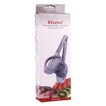 Utensile da cucina portatile multifunzionale Utensile da cucina Frutta Verdura Uovo Fungo Kiwi Pomodoro Limone Fragola Affettatrice in acciaio inossidabile, Egg Slicer 3