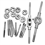 Set di combinazioni di maschi e matrici multi-specifiche da 20 pezzi. Chiave per maschiatura metrica manuale, argano, 20 PCS